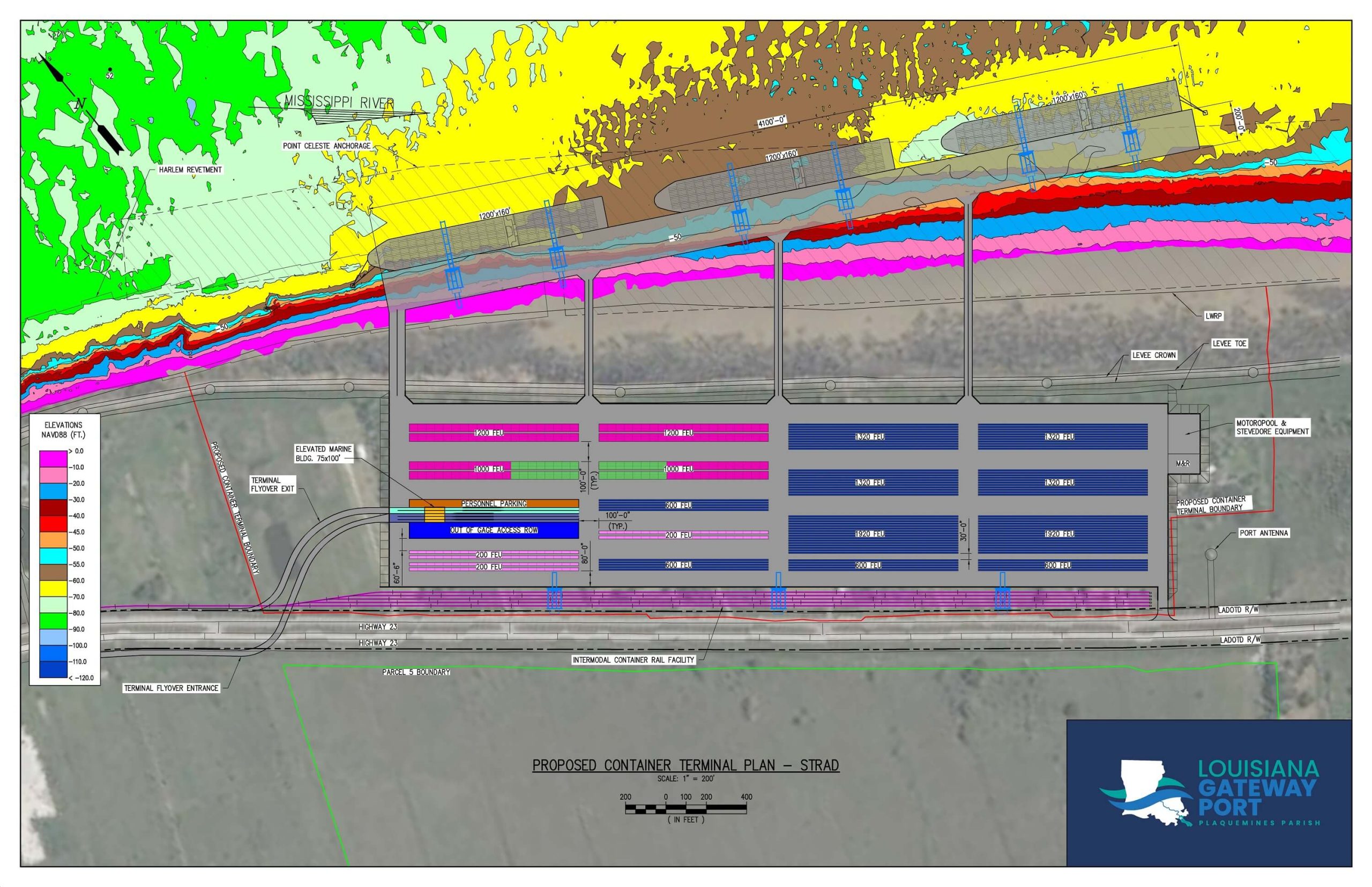 Louisiana Gateway Container Terminal rendering
